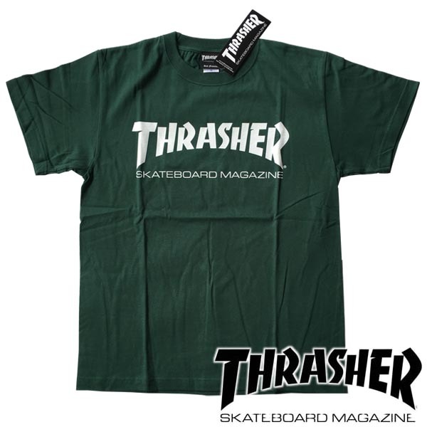 スラッシャー THRASHER メンズ Tシャツ MAG LOGO IVY グリーン