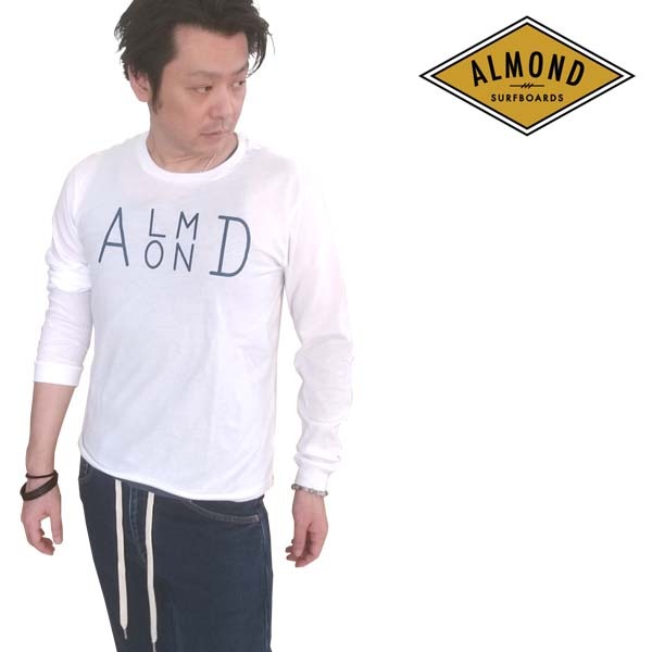 �������ɥ����եܡ��ɥǥ����� Side Stack Logo Ĺµ T����� �ۥ磻�� ��� �饤�ե�������֥��� Almond Surfboards & Design ������ �֥��� �����ե��� ����ݡ��� �����奢�� ���ե��� ��������� ����Ǻ� �ϥꥦ�å� �ե��å����