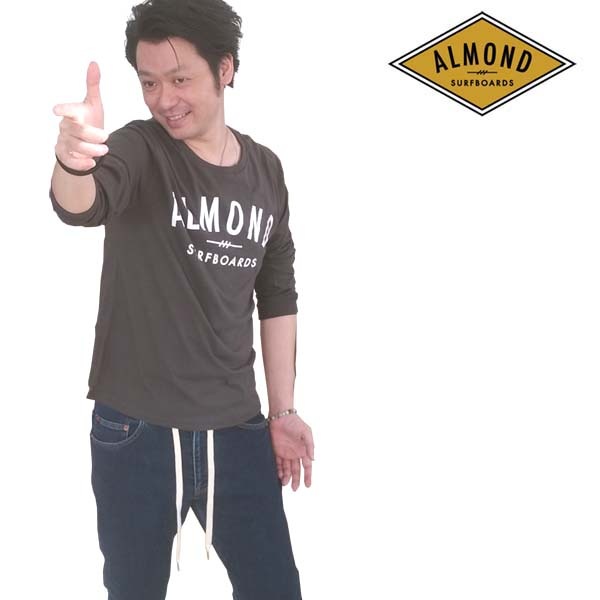 �������ɥ����եܡ��ɥǥ����� Surfing Ĺµ T����� ���㥳���� ���졼 ��� �饤�ե�������֥��� Almond Surfboards & Design ������ �֥��� �����ե��� �����奢�� ���ե��� ��������� ����Ǻ� �ϥꥦ�å� �ե��å����
