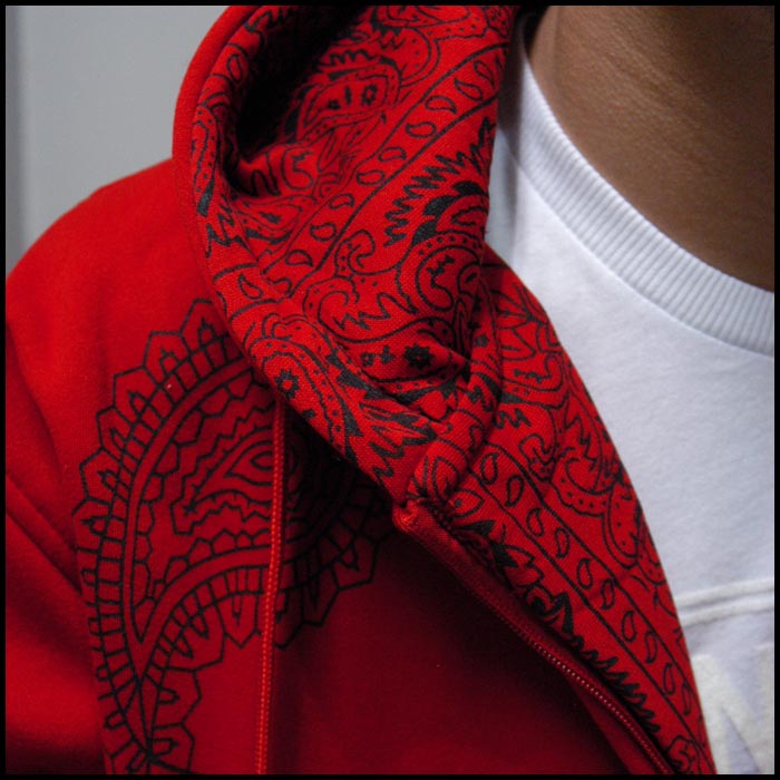 LA直輸入】CHOICE PAISLEY ペイズリー バンダナ柄 メンズ パーカー