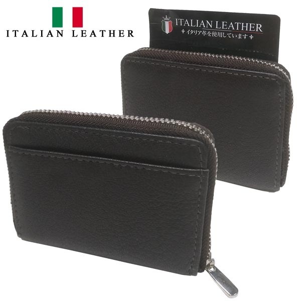 ITALIAN LEATHER �����ꥢ��쥶�� �饦��ɥե����ʡ� ������å� �����󥱡��� �֥饦�� 03 �������� �ޥ���������� �ѥ������� ��ʪ ���� ����ݡ��� �ե��å���� �֥��� �ץ쥼��� ���ե� ������