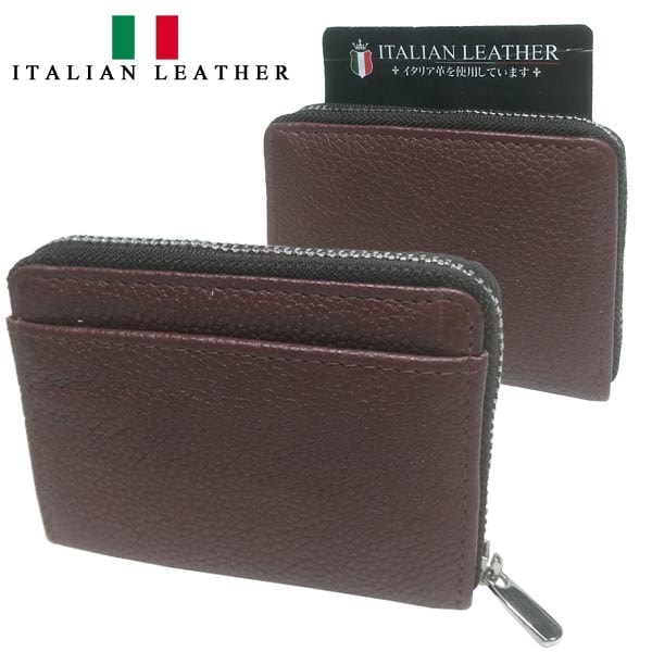 ITALIAN LEATHER �����ꥢ��쥶�� �饦��ɥե����ʡ� ������å� �����󥱡��� �֥饦�� 07 �������� �ޥ���������� �ѥ������� ��ʪ ���� ����ݡ��� �ե��å���� �֥��� �ץ쥼��� ���ե� ������