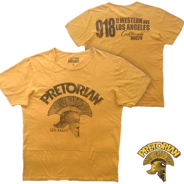 PRETORIAN プレトリアン メンズ Tシャツ イエロー MMA 格闘技 トップス 