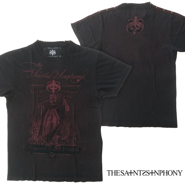 セインツシンフォニー THE SAINTS SINPHONY メンズ Tシャツ ブラック 
