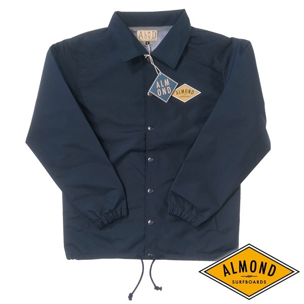 【未使用】Almond Surfboards & Design アーモンド サーフボード デザイン COUDUROY COACH コーデュロイ コーチ ジャケット L ネイビー OZ0008 ユニセックス アーモンドサーフボードデザイン メンズ コーチ ジャケット ネイビー