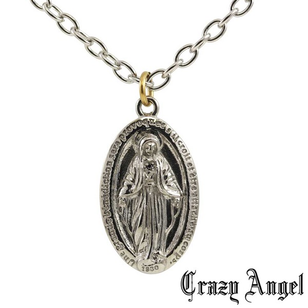 �����٤ʤ� ¨Ǽ Crazy Angel ���쥤�������󥸥��� �ޥꥢ �ͥå��쥹 Crazy Angel �ڥ� �֥�å���������� ���ƥ�쥹316L ���������꡼ ���奨�꡼ �֥��� ������ ��� ��ǥ����� �˽����� ��˥��å���