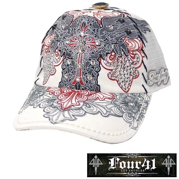 Four41 Los Angeles եեƥ å ե ۥ磻 046 ݡ  ǥ ˹ ݡ  쥫 ᥫ ȥ꡼  LA Ed Hardy ɥϡǥ եå å 