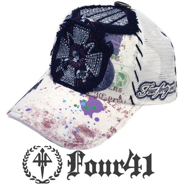 Four41 Los Angeles եեƥ å ե ۥ磻 064 ݡ  ǥ ˹ ݡ  쥫 ᥫ ȥ꡼  LA  Ed Hardy ɥϡǥ եå å 