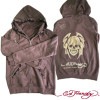 アウトレット、訳あり エドハーディー レディース パーカー 【200種類の品揃え】 Ed Hardy SKULL ブラウン エド・ハーディー 正規品 LAセレブ 着用 サファリ ファッション 雑誌 掲載 ブランド クリスチャン オードジェー セレカジ ストリート