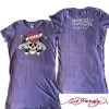 エドハーディー レディース チュニック Tシャツ 半袖 Ed Hardy LOVE KILLS SLOWRY パープル ラブキル ワンピース エド・ハーディー 正規品 LAセレブ 着用 ファッション 雑誌 多数 掲載 ブランド セレカジ ストリート ロック