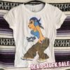 デッドストック アメリカ製 DPG SHORTIES レディース Tシャツ Lady Dog ホワイト MADE IN USA