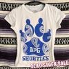 デッドストック アメリカ製 DPG SHORTIES レディース Tシャツ DPG Paisley Stamp ホワイト MADE IN USA