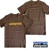 Patagonia パタゴニア メンズ Tシャツ テキスト ロゴ ブラウン アウトドア ブランド アメカジ 登山 ウェア スノーボード ウエア スキー ウェアー