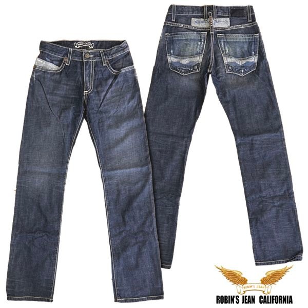 ӥ󥺥  ǥ˥ ȥ졼 ѥ ROBIN'S JEAN POCKET WING LOGO VIN.DARK 153  with studs