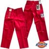 再入荷なし デッドストック レアアイテム Dickies 85283 TCツイル ルースフィット ダブルニー ワークパンツ イングリッシュレッド メキシコ製 2000年代 ビンテージ Y2K 耐久性抜群