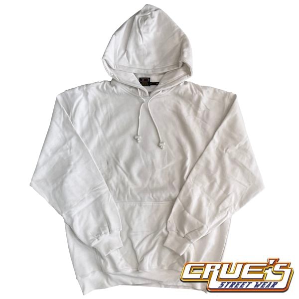 売り切りセール 大きいサイズ アウトレット 訳あり CRUES WEAR クルーズ ウェア ヘビーウェイト プルオーバー パーカー ホワイト 無地 プレーン ビッグサイズ Lサイズ XLサイズ 2XLサイズ 3XLサイズ 4XLサイズ LL 2L 3L 4L 5L サイズ相当