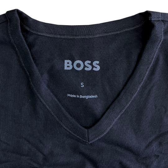HUGO BOSS ヒューゴボス Tシャツ メンズ 3枚組 Vネック 半袖 綿100