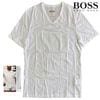 HUGO BOSS ヒューゴボス Tシャツ メンズ 3枚組 Vネック 半袖 綿100% ロゴ刺繍 ホワイト 1ポイント ロゴ コットン 100% 3枚セット シンプル 高級 ビジネス カジュアル ブランド インナー ギフト プレゼント 父の日 S M L XL 2XL XXL