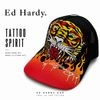 アメリカ直輸入 新作 Ed Hardy エドハーディー メッシュキャップ TIGER FLAME タイガーフレーム 最新作 アメリカ直輸入 メンズ レディース 刺繍 トラ 虎 ファイヤー 帽子 CAP ブラック