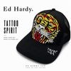 アメリカ直輸入 新作 Ed Hardy エドハーディー キャップ メンズ RHINESTONE TIGER ラインストーン タイガー メッシュキャップ ブラック 黒 帽子 アメリカ直輸入 最新作 正規品 刺繍 レディース 男女兼用