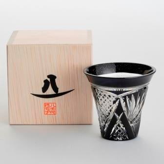 切子ガラス盃 江戸切子 SAIHO 硝子工房彩鳳 M-8586 ミニオールド 剣菱星 伝統