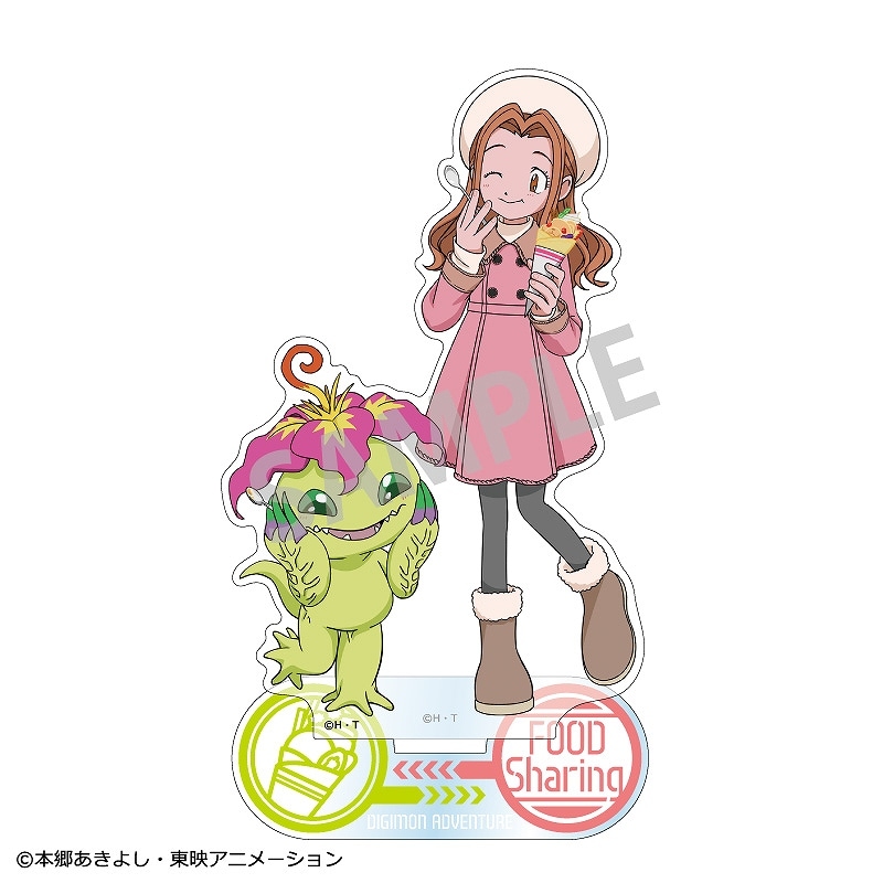 デジモン 太刀川ミミ 缶バッジ ポストカード デジモンアドベンチャー - 描き下ろし 25th Anniversary ver