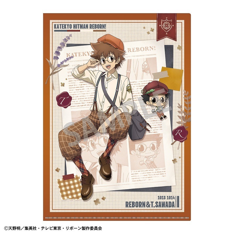 家庭教師ヒットマンREBORN! A4シングルクリアファイル＿リボーン＆沢田