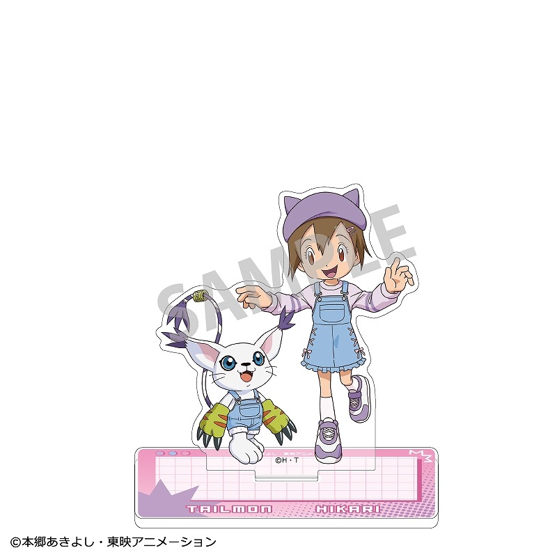 デジモン 八神ヒカリ&テイルモン グッズまとめ売り デジモンアドベンチャー アクリルスタンド_八神ヒカリ