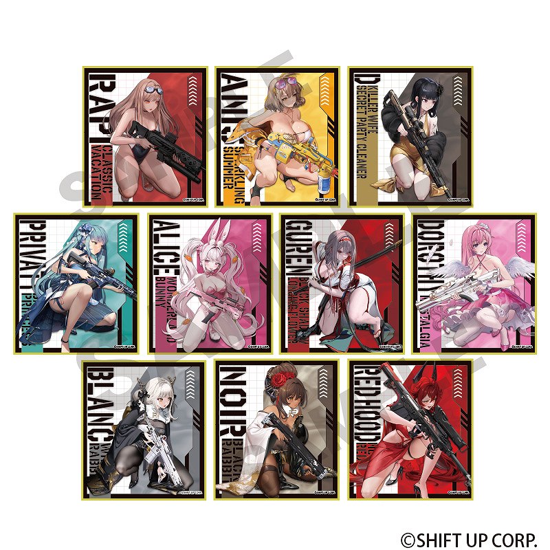 勝利の女神:NIKKE トレーディングミニ色紙