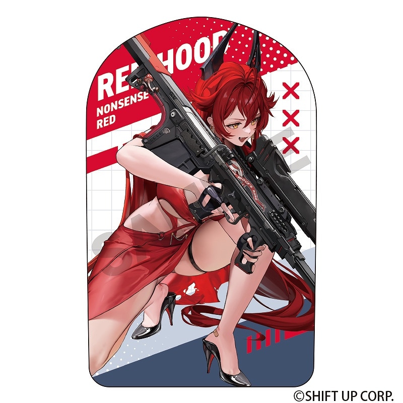 ★【未使用】勝利の女神:NIKKE ダイカットクッション レッドフード 公式】勝利の女神：NIKKE レッドフード ダイカットクッション