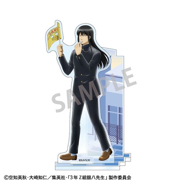 3年Z組銀八先生 アート缶バッジ＿坂田 銀八/ぷちクラ