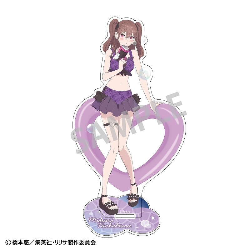 2.5次元の誘惑　橘美花莉(ミリエラ) 缶バッジ アクスタ まとめ売り TVアニメ『2.5次元の誘惑』 アクリルスタンド＿橘美花莉／水着×バブルガン