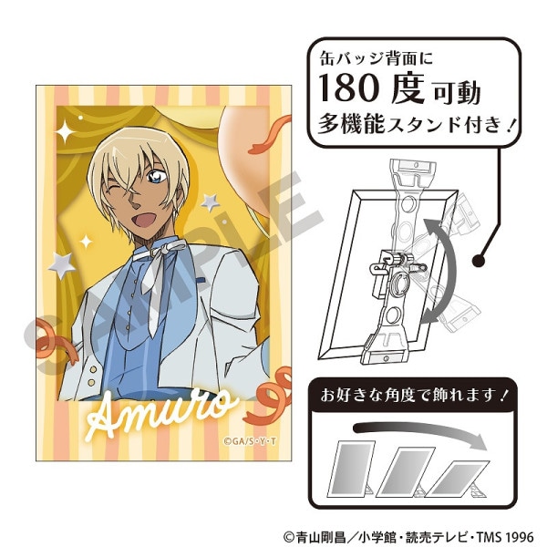 名探偵コナン 安室透 怪盗キッド コナン 箔押し缶バッジ - メルカリ