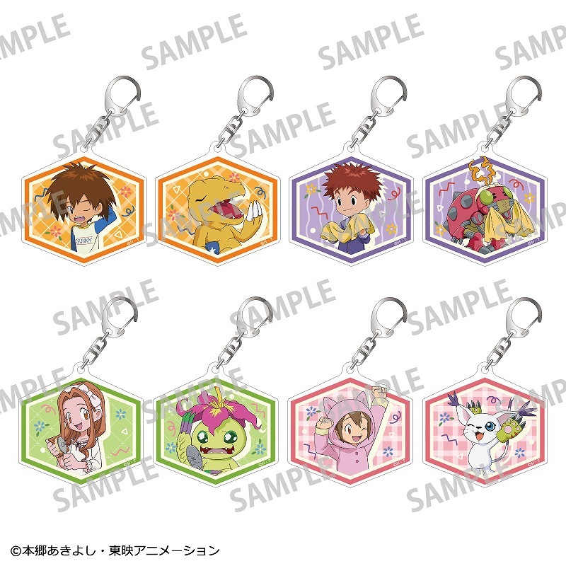 みたらし　デジモンアドベンチャー　アクリルキーホルダー　8個セット デジモンアドベンチャー 水彩風アクリルキーホルダー（全8種
