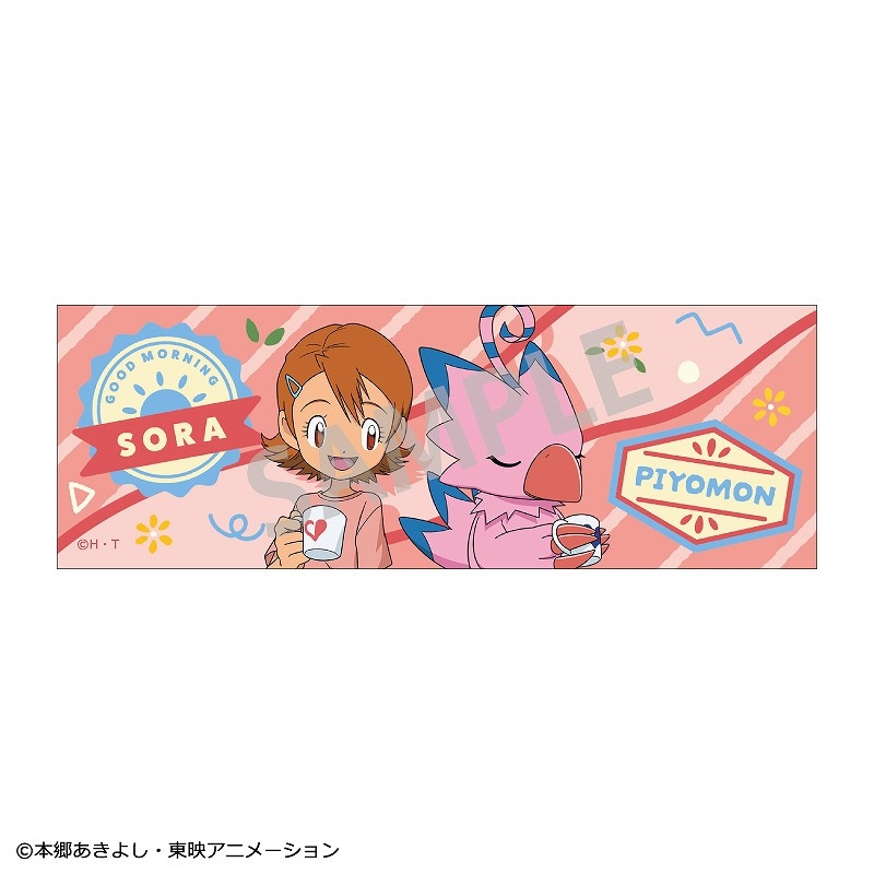 デジモン 空&ピヨモン 缶バッジ 予約商品9月下旬発送】デジモンアドベンチャー ロングスクエア缶