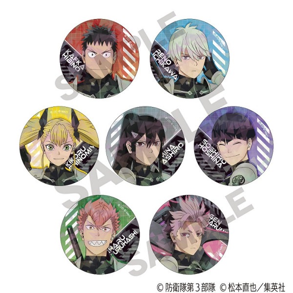 予約商品9月下旬発送】怪獣8号 トレーディングホログラム缶バッジ