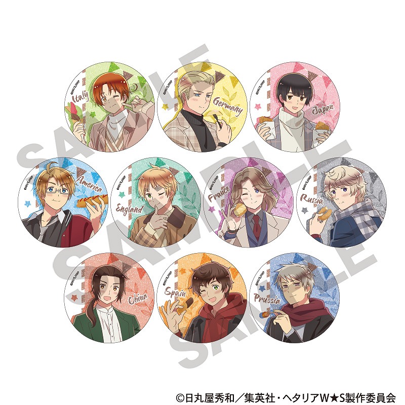 ヘタリアWorld★Stars缶バッジセット 予約商品9月下旬発送】ヘタリア World☆Stars 【BOX