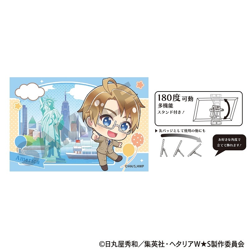 予約商品10月下旬発送】ヘタリア World☆Stars アート缶バッジ＿