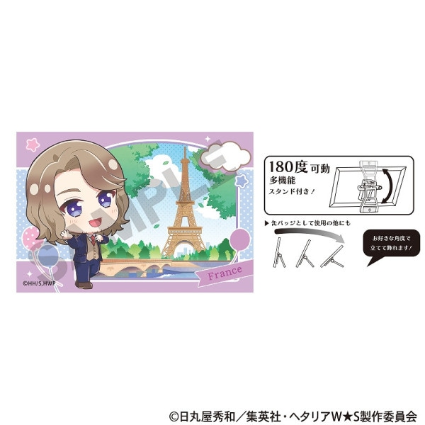 ヘタリア World☆Stars アート缶バッジ＿スペイン/食べ歩きグルメ