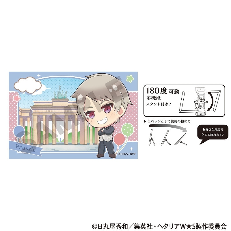 ヘタリア アクリルスタンドフィギュア 缶バッジ 日本 予約商品10月下旬発送】ヘタリア World☆Stars アート缶バッジ_
