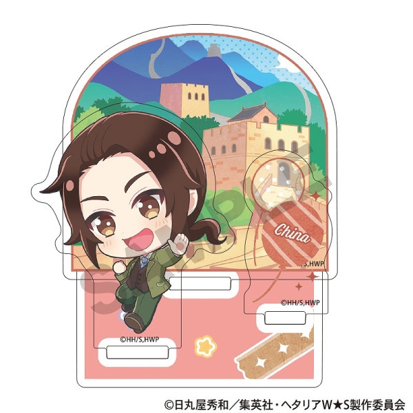 ヘタリア イギリス アクリルスタンドバッジ Art アニメ「ヘタリア World☆Stars」 - 描き下ろしイラスト