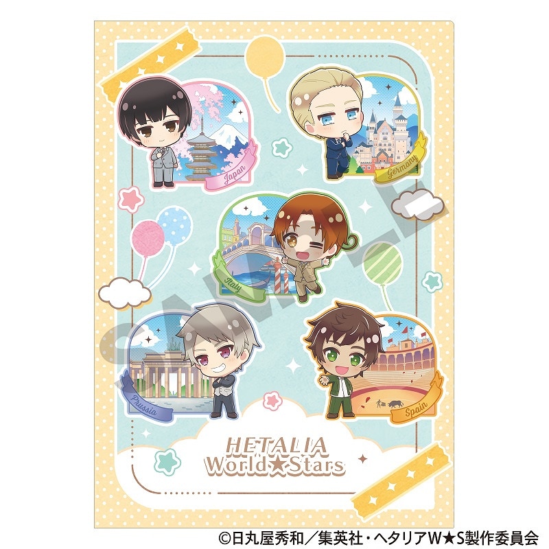 ヘタリア クリアファイル 予約商品10月下旬発送】ヘタリア World☆Stars シングルクリア