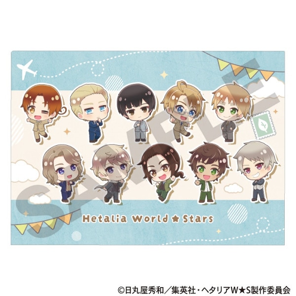 【匿名配送】 ヘタリア 日本 クリアファイル コースター 9点セット 予約商品10月下旬発送】ヘタリア World☆Stars シングルクリア