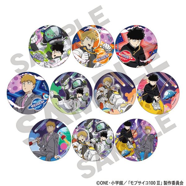予約商品10月下旬発送】モブサイコ100 III アート缶バッジ＿霊幻