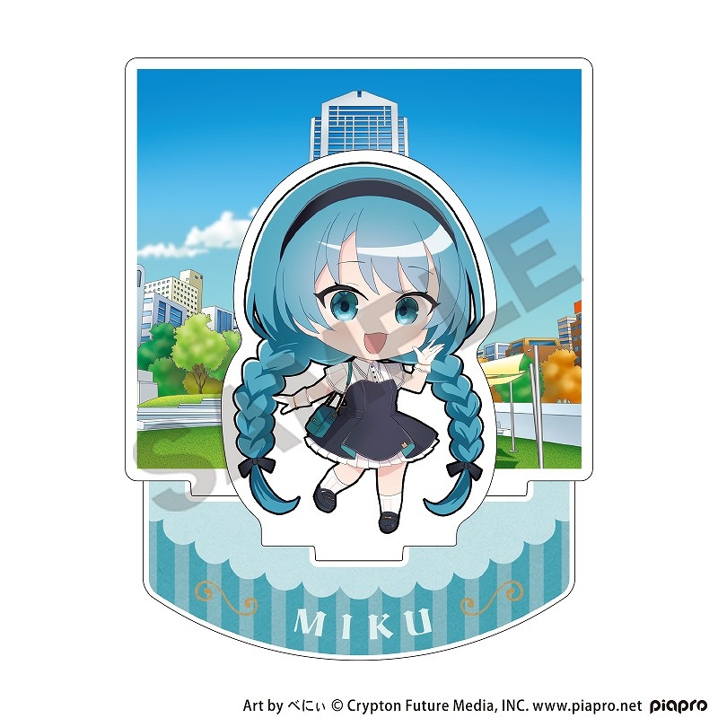 ピアプロキャラクターズ ジオラマアクリルスタンド＿初音ミク/レトロ