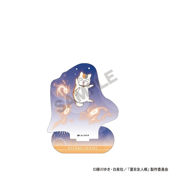 夏目友人帳 アート缶バッジ＿ニャンコ先生/赤