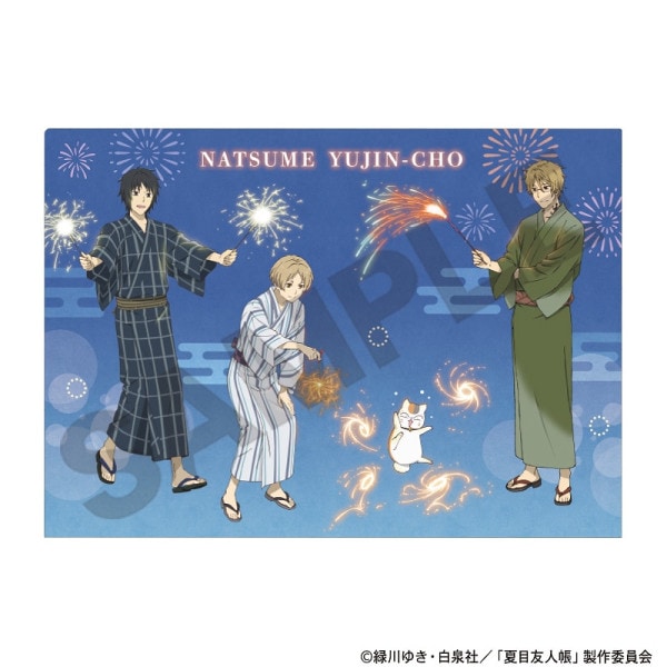 予約商品11月中旬発送】夏目友人帳 シングルクリアファイル＿花火/縦