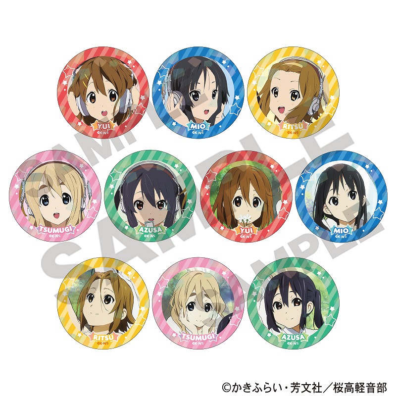 ナ*】様 けいおん! 缶バッジ まとめ売り 予約商品12月中旬発送】けいおん! トレーディングホログラム缶