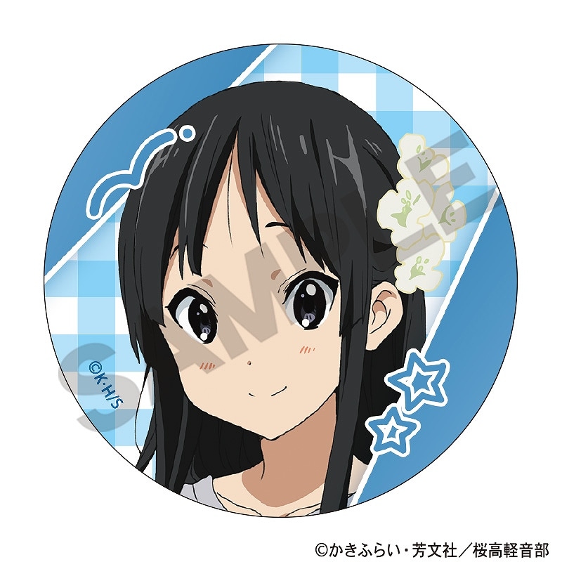 けいおん! ナムコナンジャタウン 秋山澪 缶バッジ もふもふタオル等 けいおん！ アート缶バッジ 秋山澪[クラックス]《12月予約》
