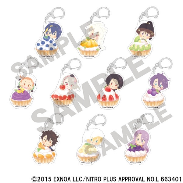 刀剣乱舞 とうらぶ わんぱく アクリルフレークパーツ 泛塵 10点セット わんぱく！刀剣乱舞｜アクリルキーホルダー「わんぱく！刀剣乱舞